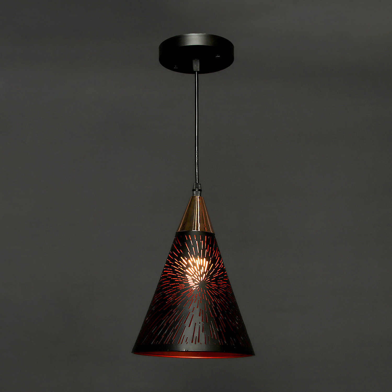 Люстра N5212/1H 1*40W  E27 (d-180; h-300/h800)  VERNER LIGHTING *1