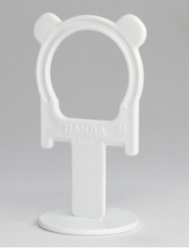 Система выравнивания плитки СВП зажим "Панда" 1,0мм (пакет 300шт) (арт.449-4300)   *1/10/20