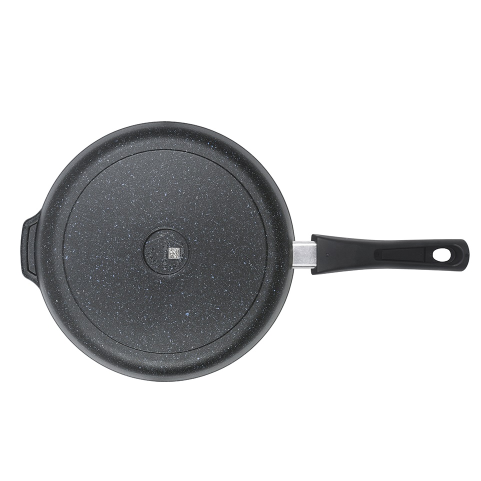 Сковорода алюм. а/приг.литая "Kukmara" "Granit" black d28см Съемн.руч. сггч282а *1/4