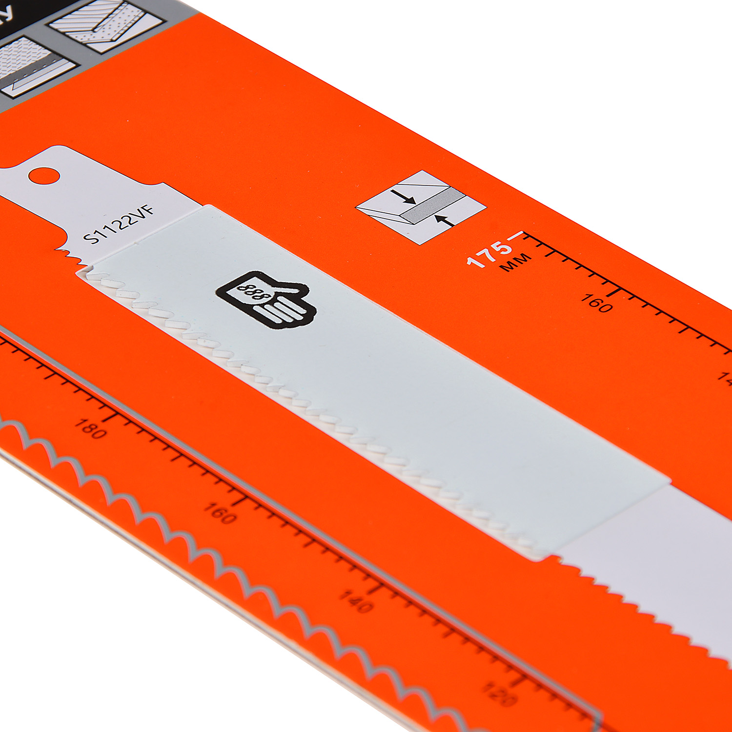 Полотно д/сабельной пилы МЕТАЛЛ 1шт 228/1,8-2,6мм перемен шаг прям рез S1122VF (6572123)888*1/50/200