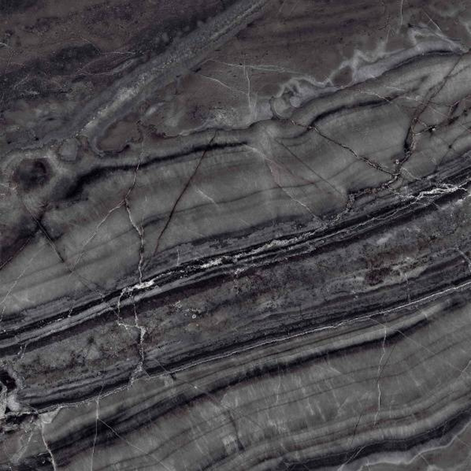 Керамогранит 1.44 м² Primavera Titan PR115, 600x600x10 мм, полированный, черный мрамор