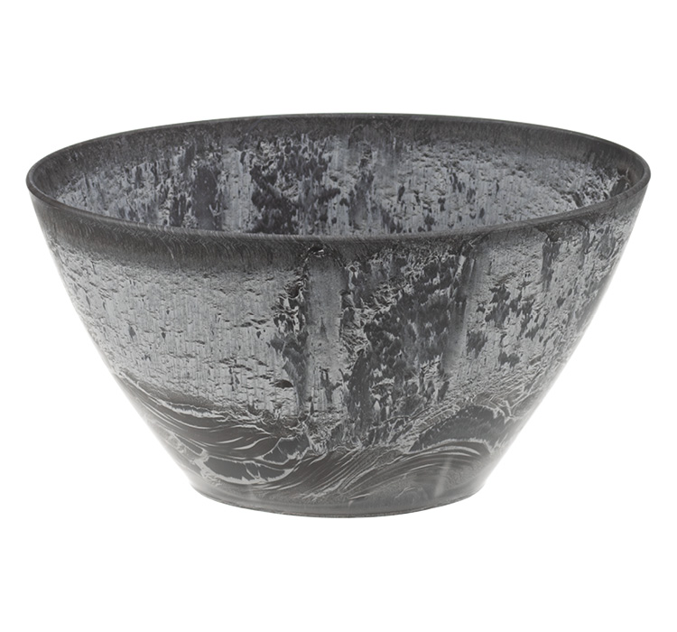 яяяКашпо пластм. "Микрит" 1.4л овал. 210х135 h110мм Серый слайн М3108 ("М-П.")*1/16