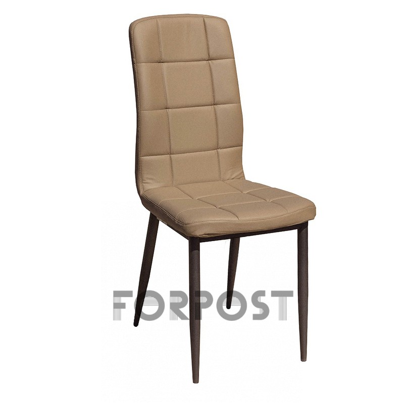 Стул FORPOST Квадро, 44x98x47 cм, экокожа, кремовый