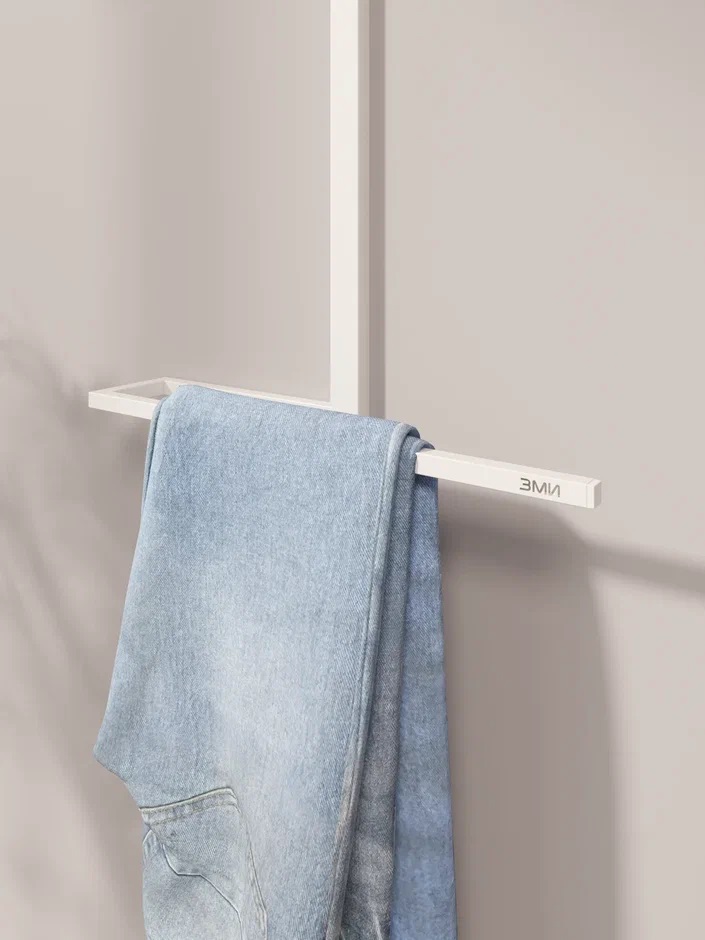 Вешалка надверная/настенная "Торонто 12" шир.440мм Белый ВКНТ12 Б ("ЗМИ") *1