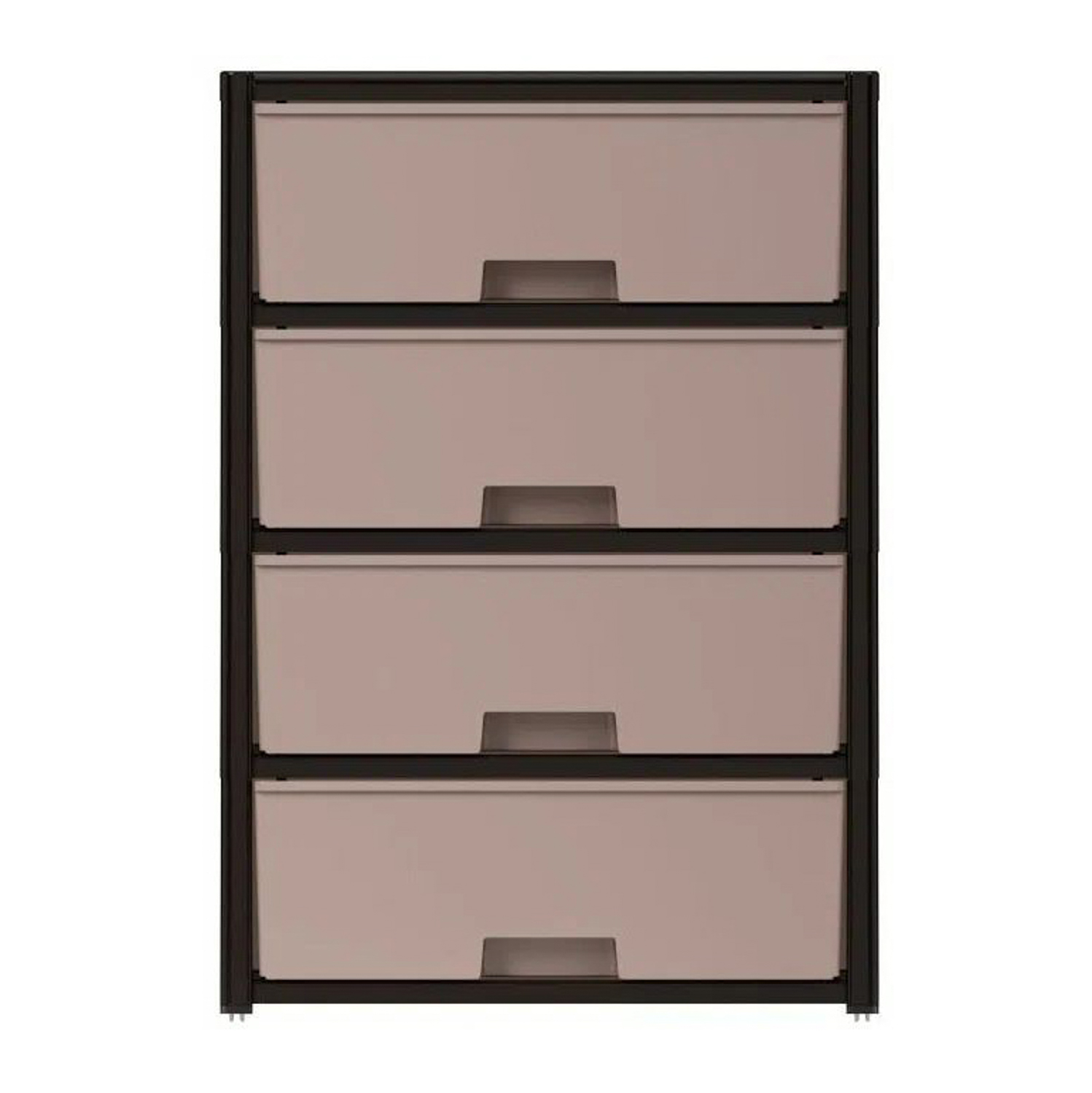 Комод пластм. "Колорит" 4 ящика 810х560х390мм Венге/Бежевый М8761 (ЗПИ "Альтернатива") *1