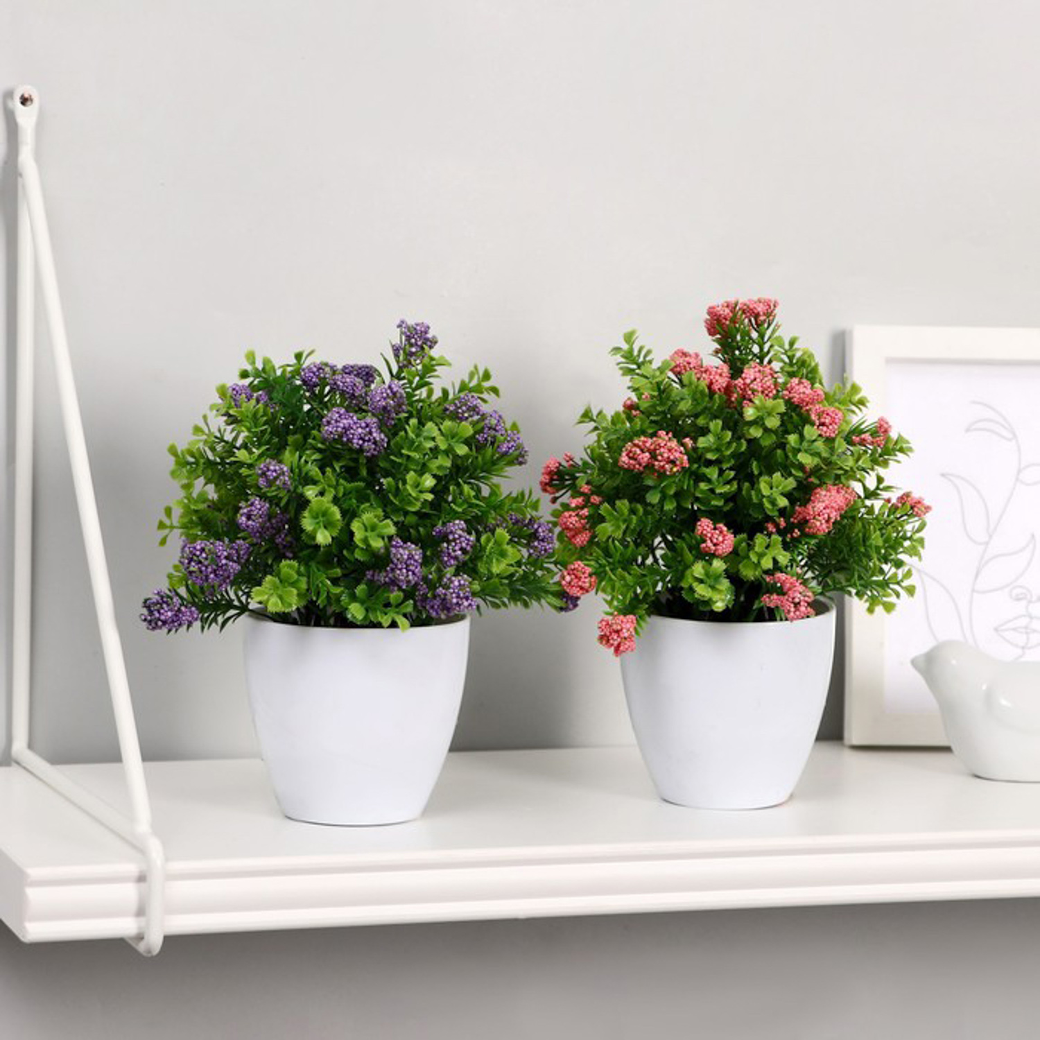 Бонсай в горшочке "Озотамнус в листве" 8*16 см, микс 4555648