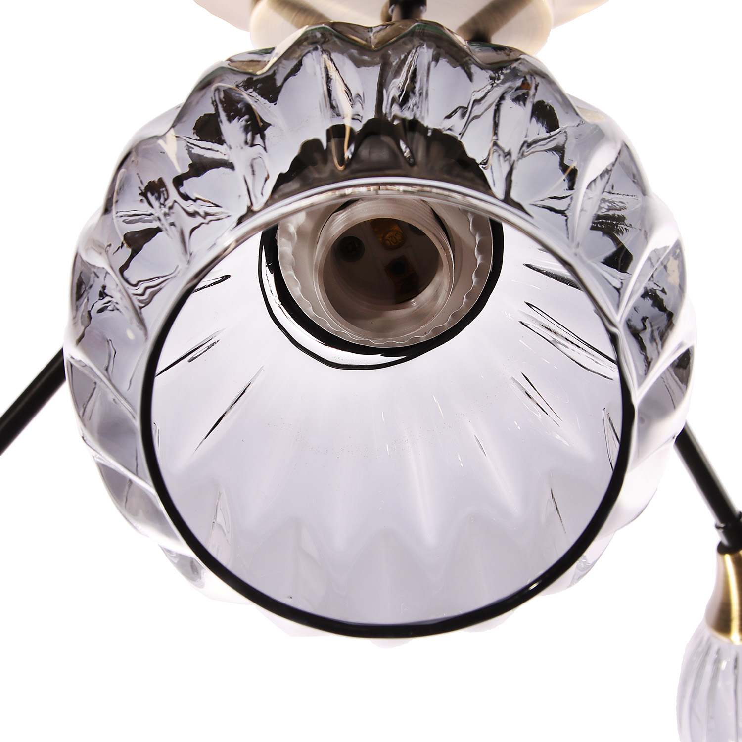 Люстра Verner Lighting A3942/3, 40 Вт, Е27, 3 лампы, античная бронза/черный