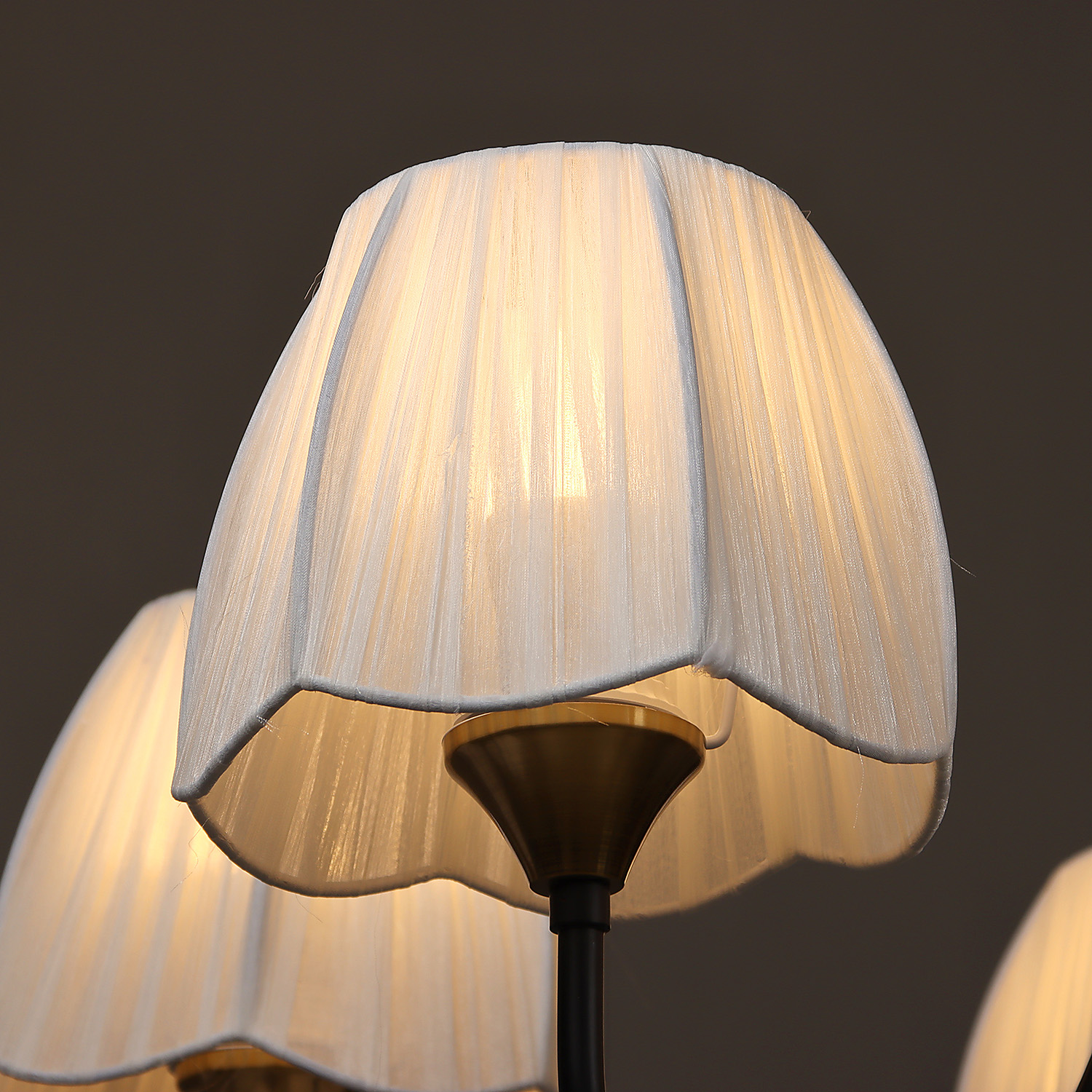 Люстра NH6442/5 ВК+СОР  5*40W E27 220V (d-655; h-460/715)  VERNER LIGHTING *1