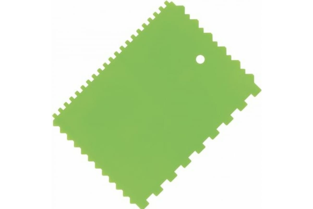 Шпатель плиточника зубчатый 180*135мм пластик зуб 4*4/6*6/8*8/10*10мм (316-8800) DECOR *20/160/800