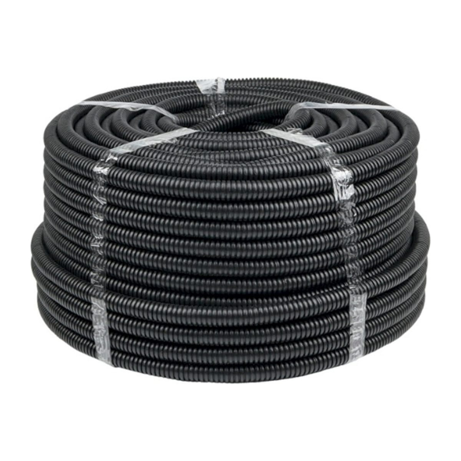 Труба ПНД гофро с зонд. d16мм(100м) легкая черная Строительная Урал ПАК  *100