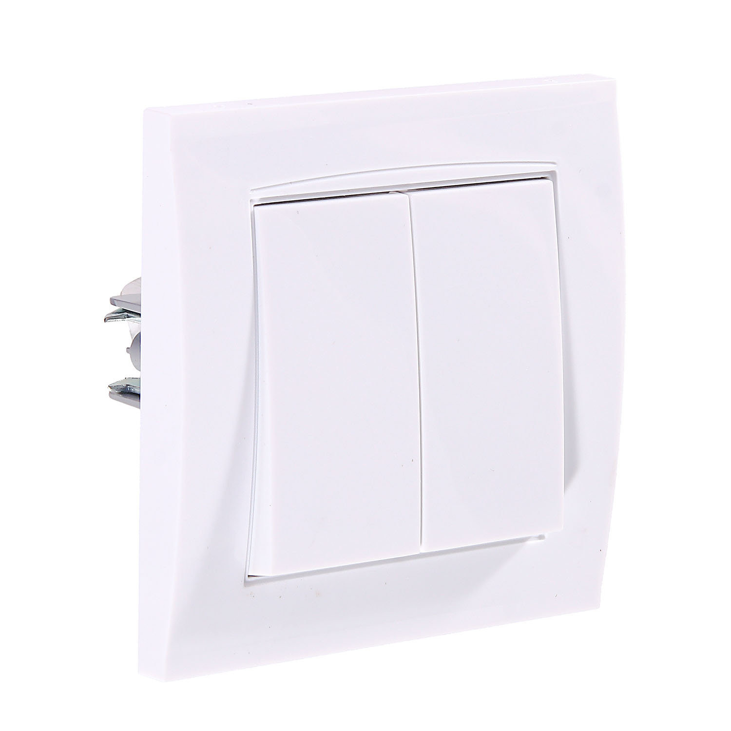 Выключатель Бриллиант СП 2кл. белый 10А IP20 UNIVersal 7947403