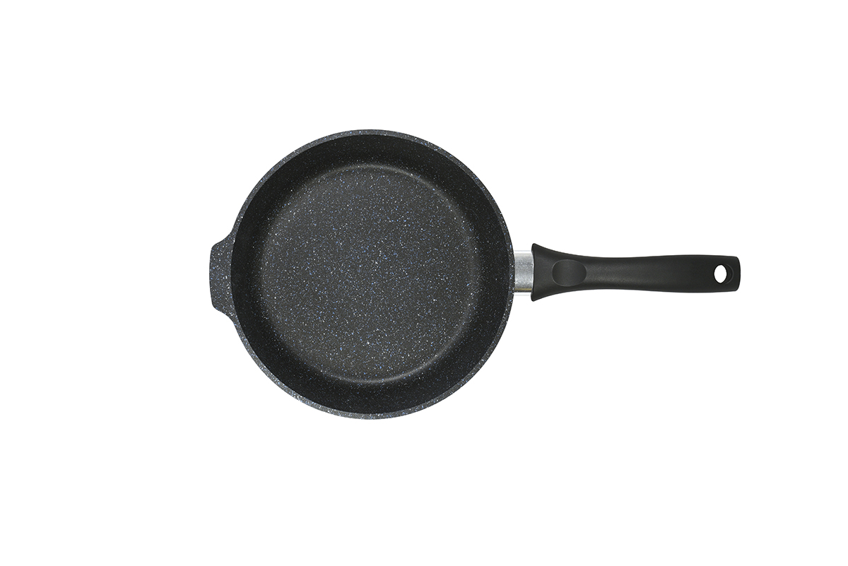 Сковорода алюмин. антипригарная "Kukmara" "Granit" black d16см сггч160а *1/10