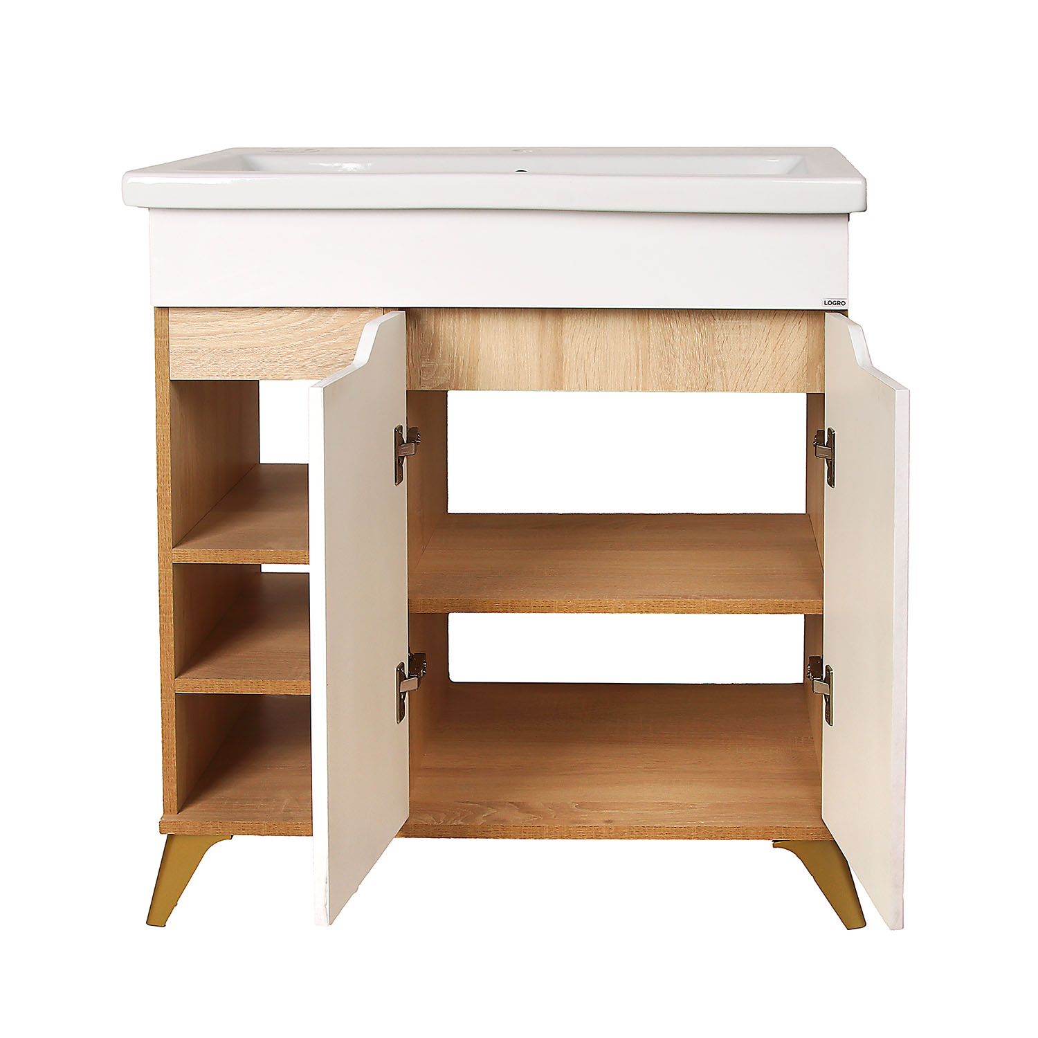 Тумба /LOGRO/ "Магнолия 80" (выписывать раковину COMO 80 (БЖ985) Cersanit) *1/4