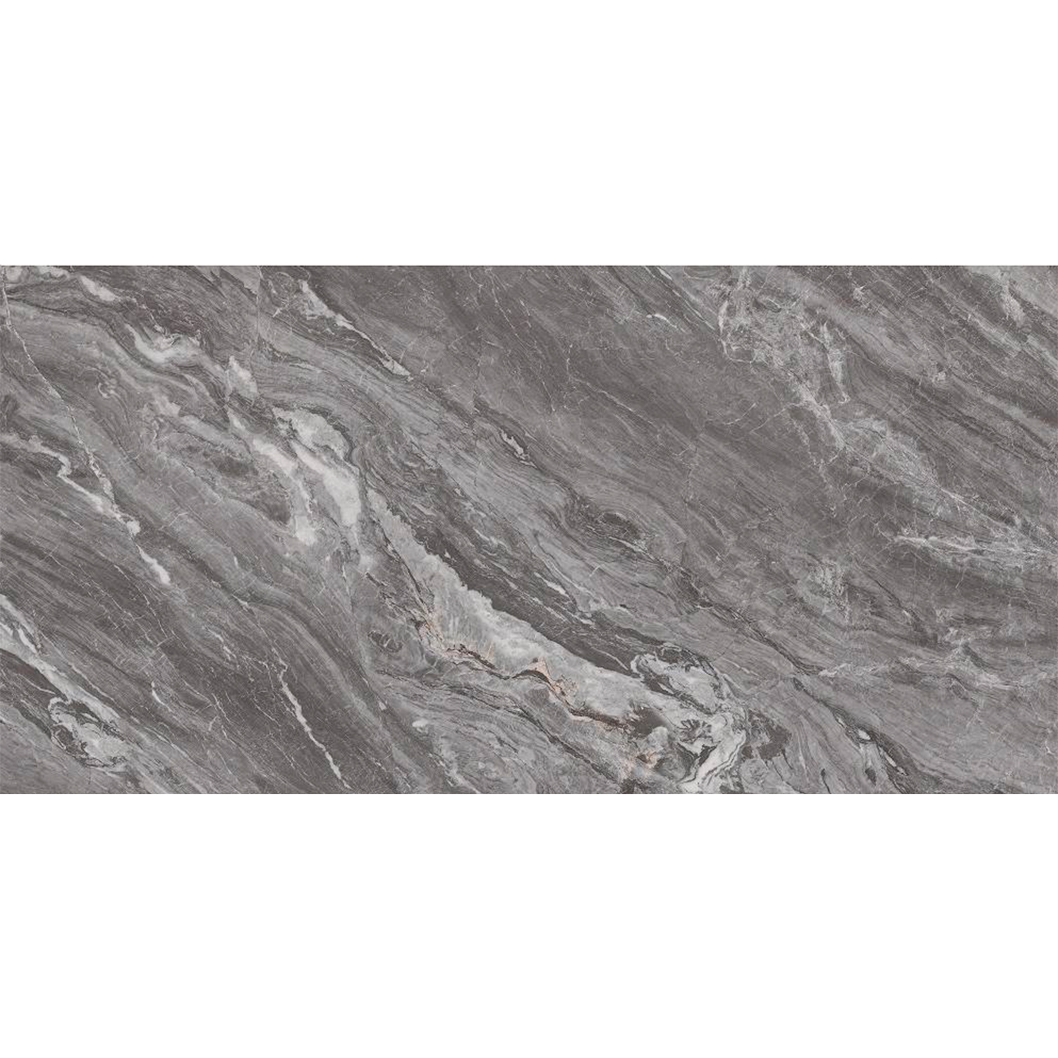 Керамогранит 2.16 м² Китай Мрамор 00070684, 1200х600х9 мм, полированный, графит