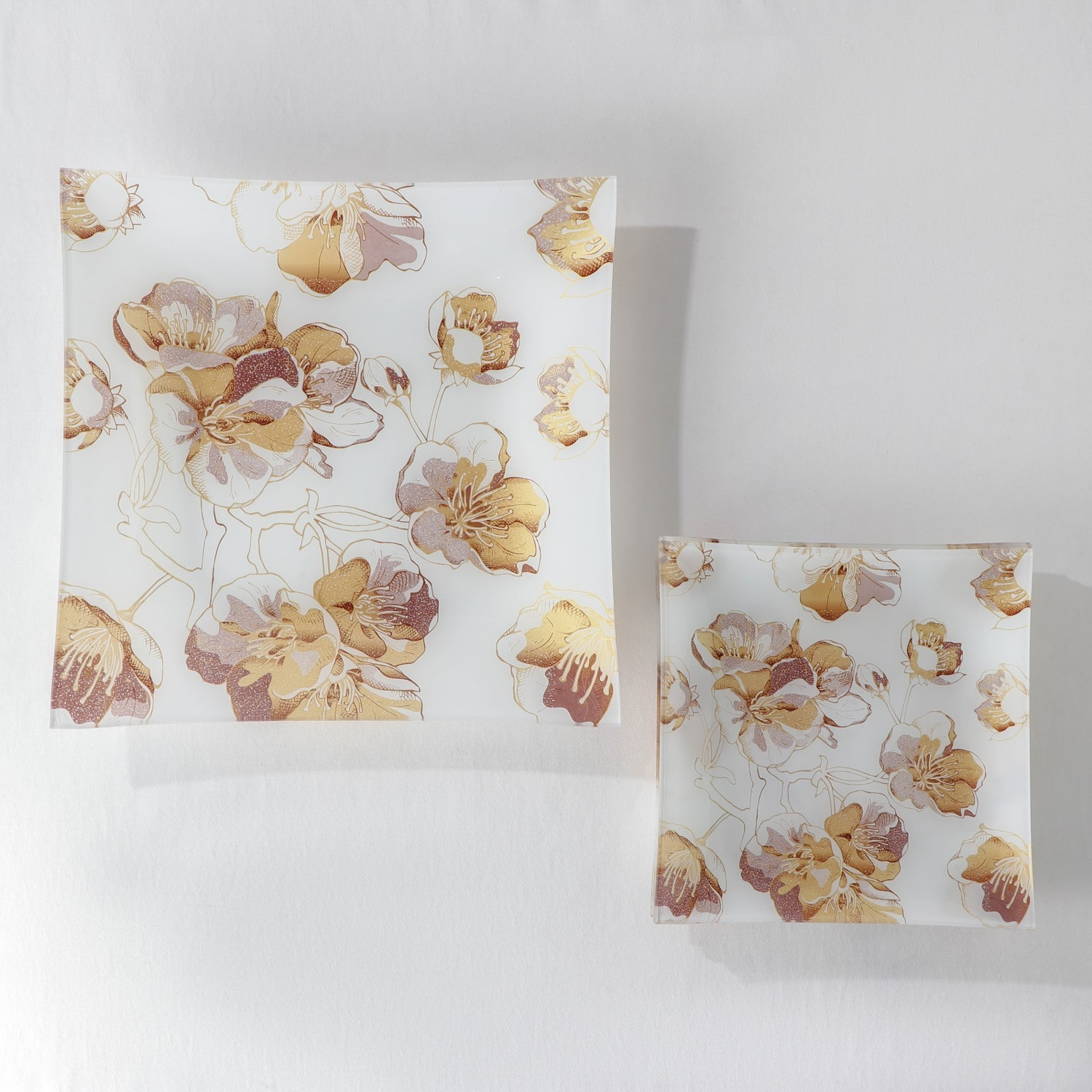 яяяНабор столовый 7 предметов "Золотые цветы" (29,5 см - 1 шт, 19,5 см - 6 шт) 7334464