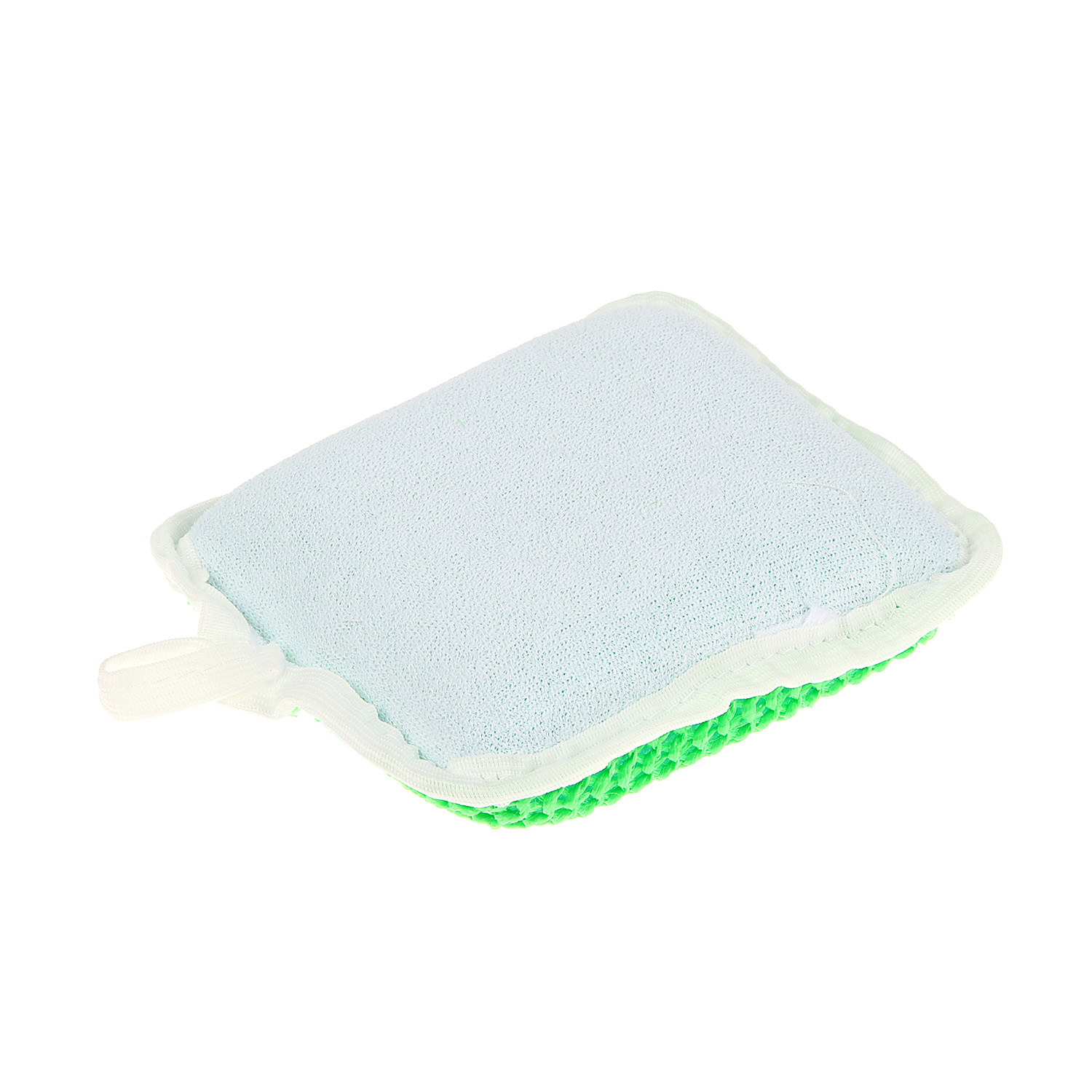 Губка для тела с эффектом пилинга 10*13*4см цвет микс Мистер Бульк  *10/30