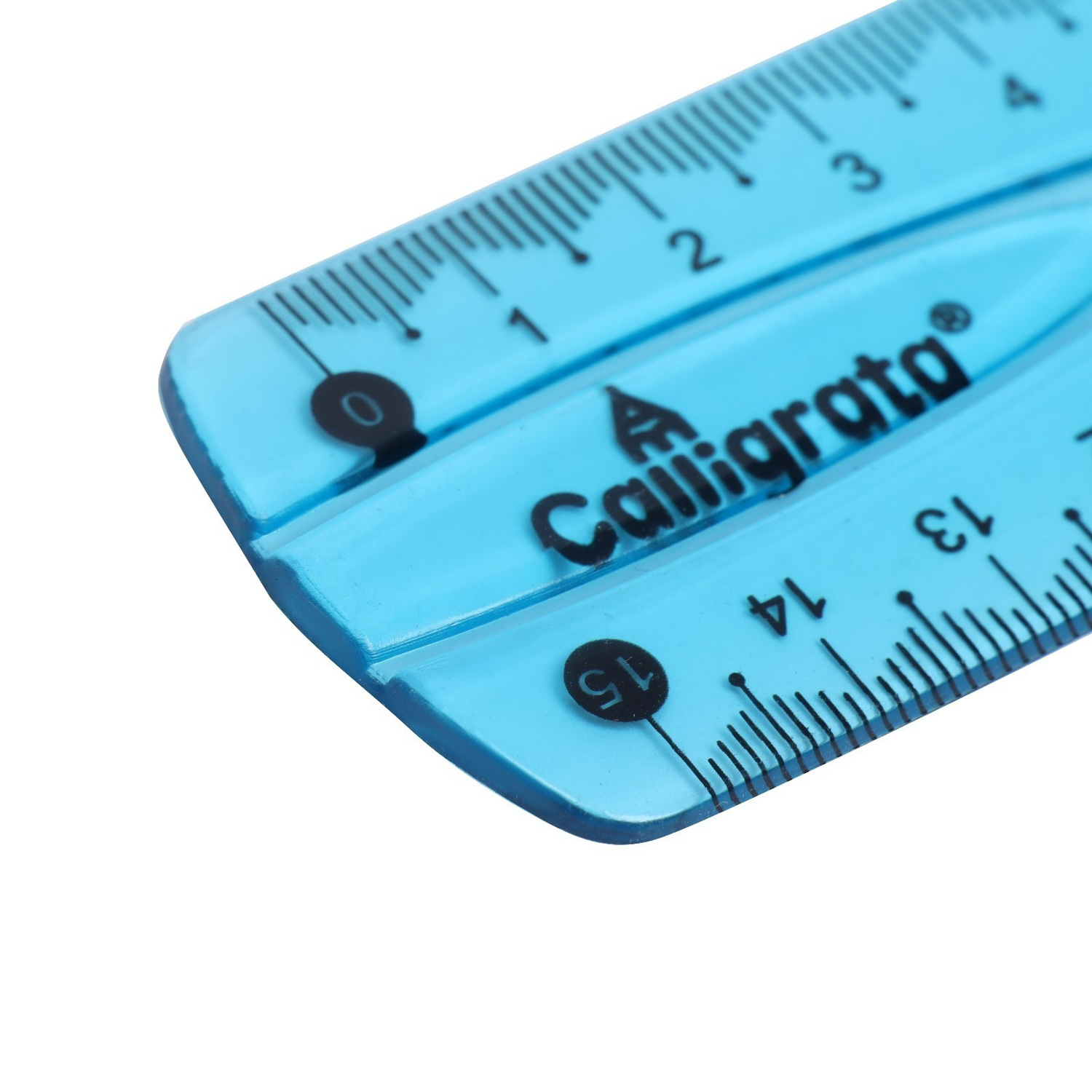 Линейка гибкая силиконовая 15см флюо МИКС 1302051