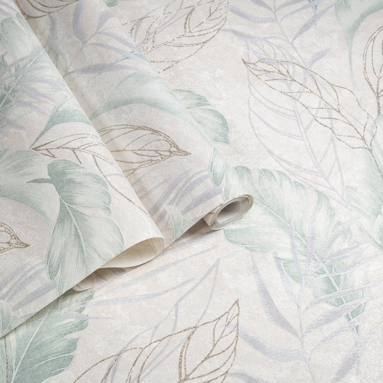 яяяОбои флиз "Home Color" PROTECT-PLUS-VESNA (беж./зел.) HC72437-27 1,06*10м *1/8