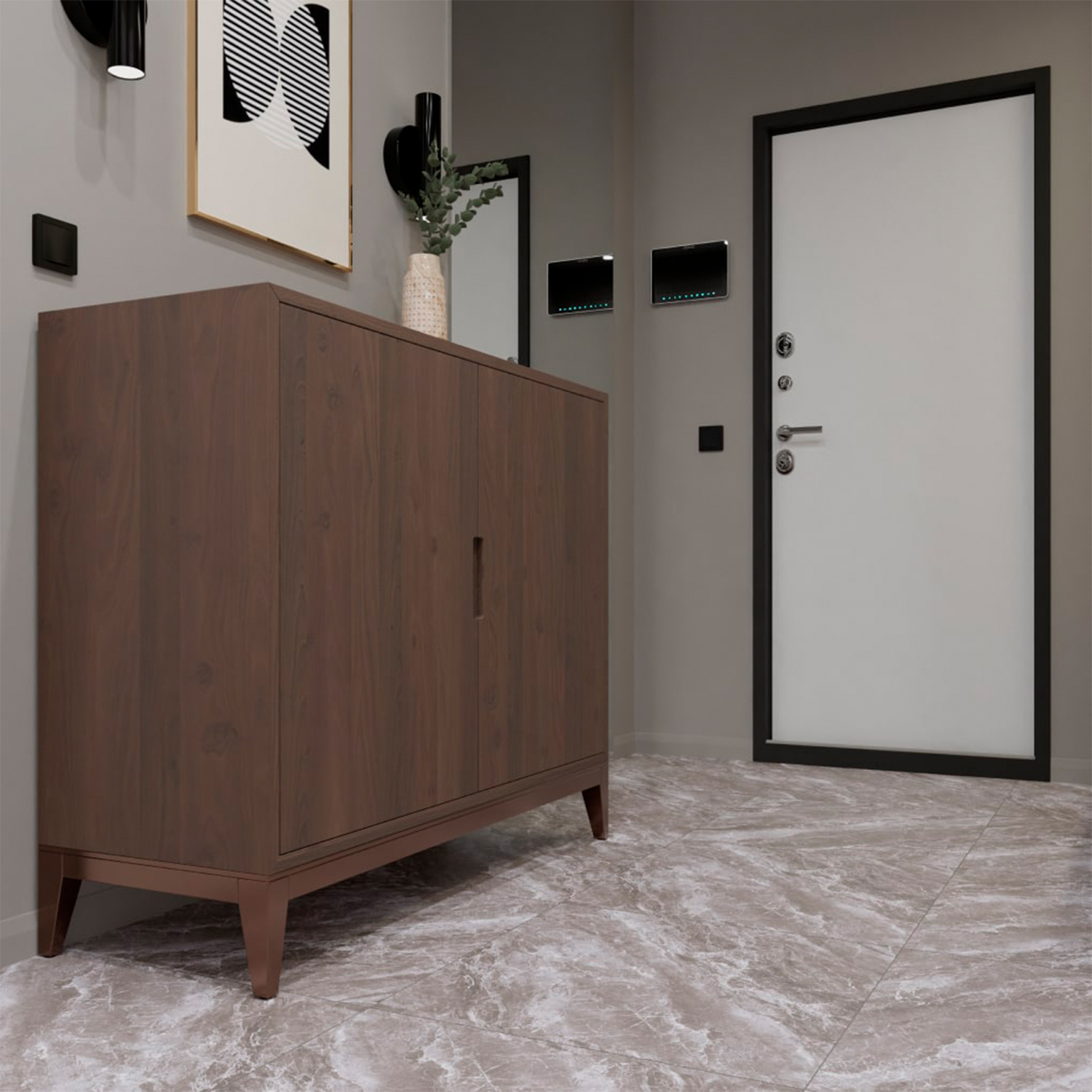 Керамогранит 1.44 м² Primavera Хасия TP66M21, 600x600x10 мм, серый