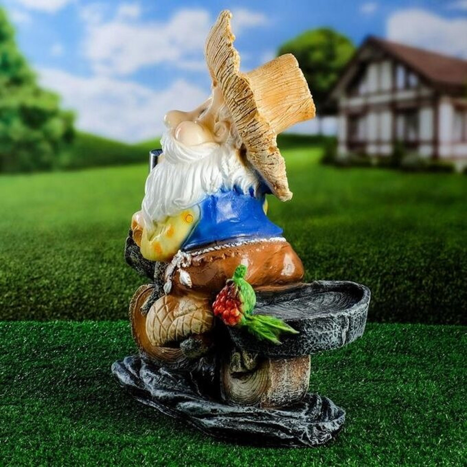 Садовый фонарь "Лесовик на велосипеде с фонариком" 50см   4203375