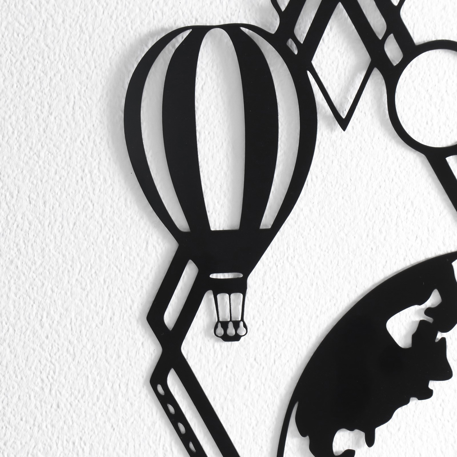 Панно интерьерное металл "Путешествие на воздушном шаре" 18х40 см   9521467