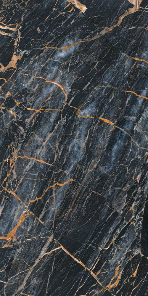 Керамогранит 1.44 м² Global Tile Fenomen PGT 2206, 1200x600x9 мм, полированный, черный