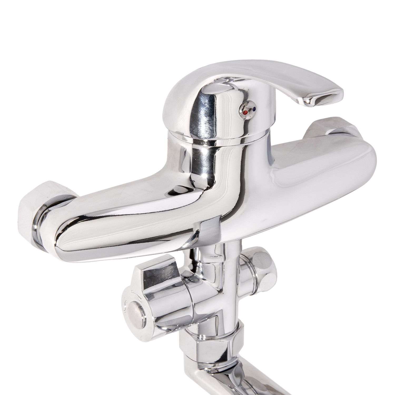 Смеситель для ванны Potato P2104, длинный излив, однорычажный