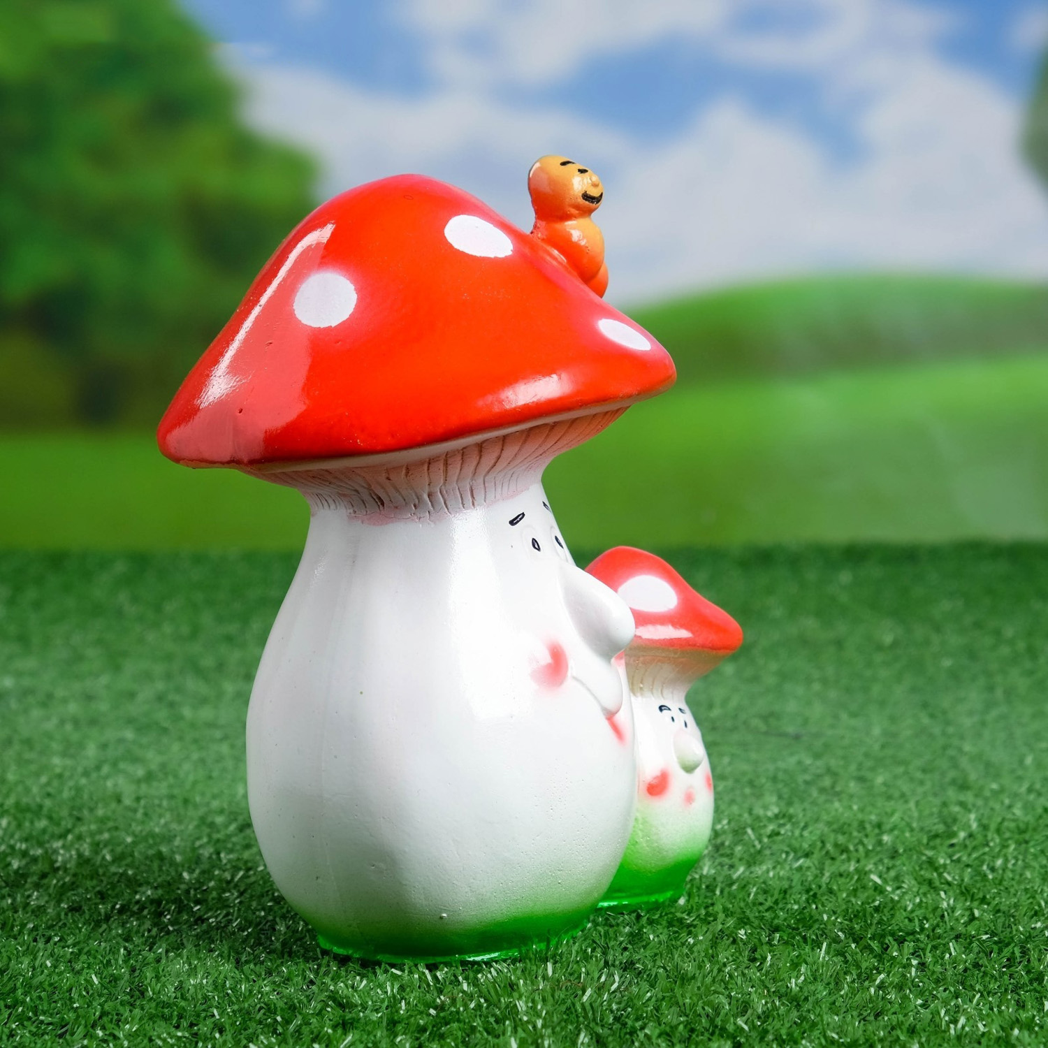 Садовая фигура "Два мухомора малых" 21*16*13 см 21*16*13 см   582041