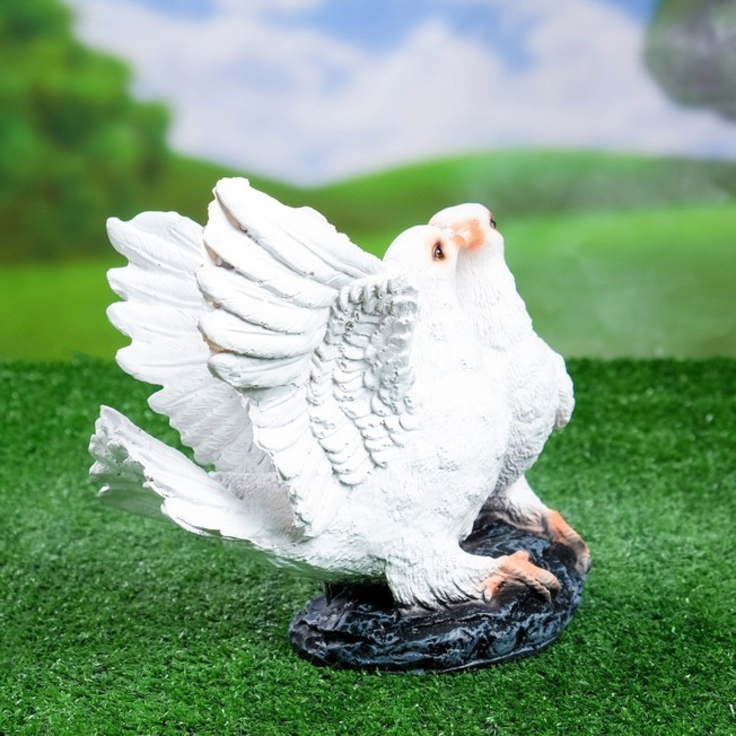 Садовая фигура "Два голубя" 15*30*34 см 1090086