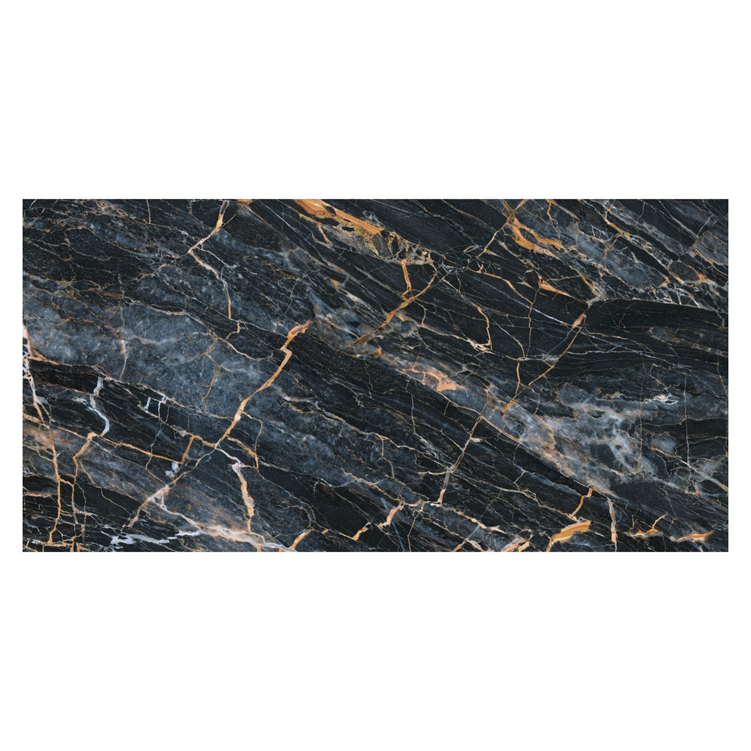 Керамогранит 1.44 м² Global Tile Fenomen PGT 2206, 1200x600x9 мм, полированный, черный