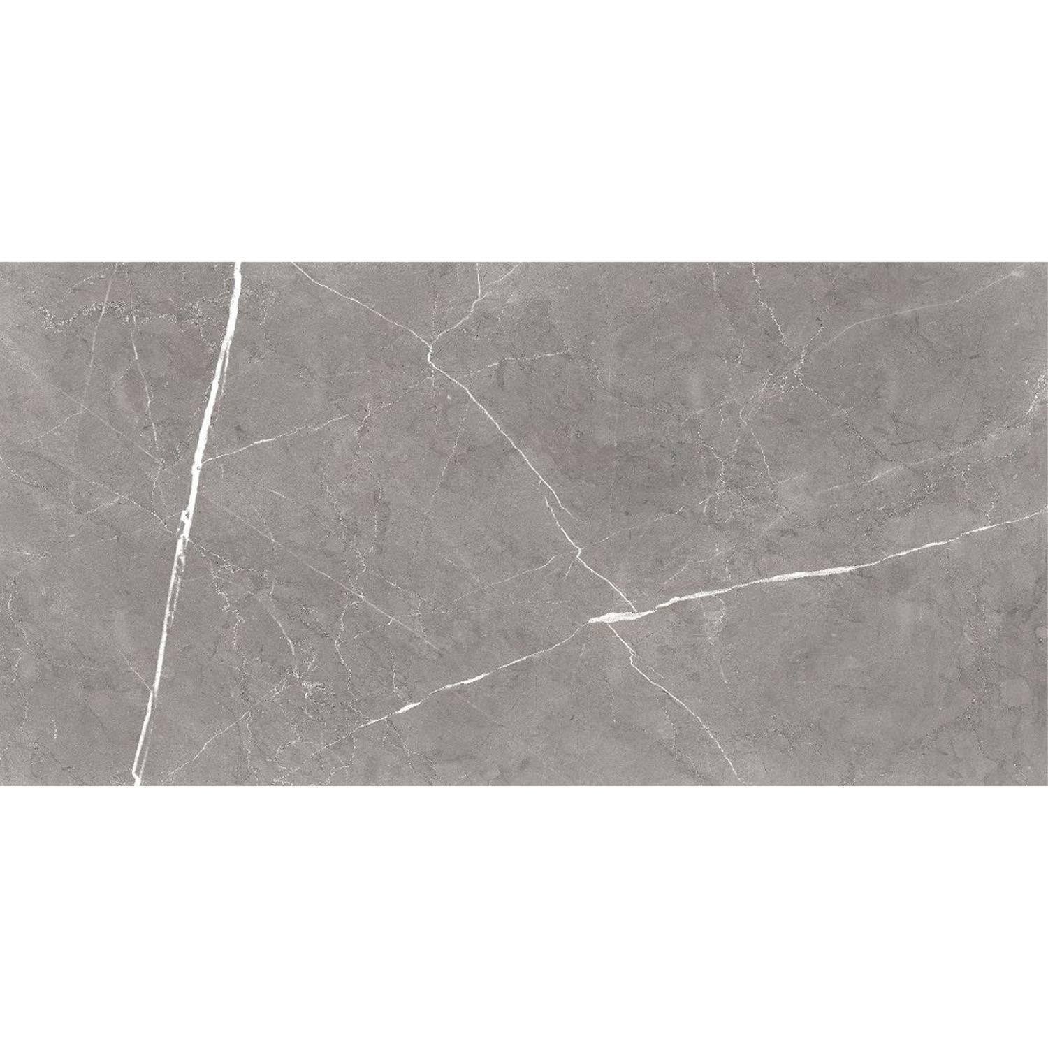 Керамогранит 1.44 м² Global Tile Encanto GT120603001MCR, 1200х600х9 мм, глазурованный, серый