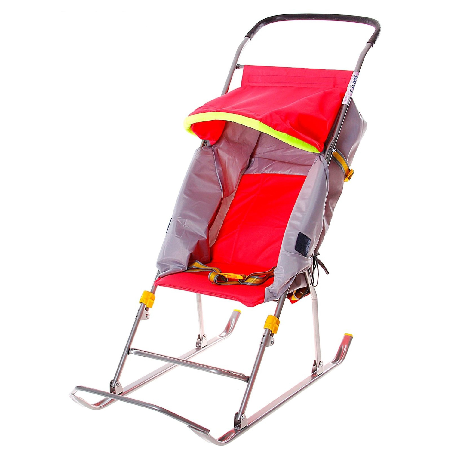 Санки-коляска детские Умка 2 выс.сид.+чех.дног+коз.,ручка.,плоск.полозья Коралл У2 (Ижевск)*12