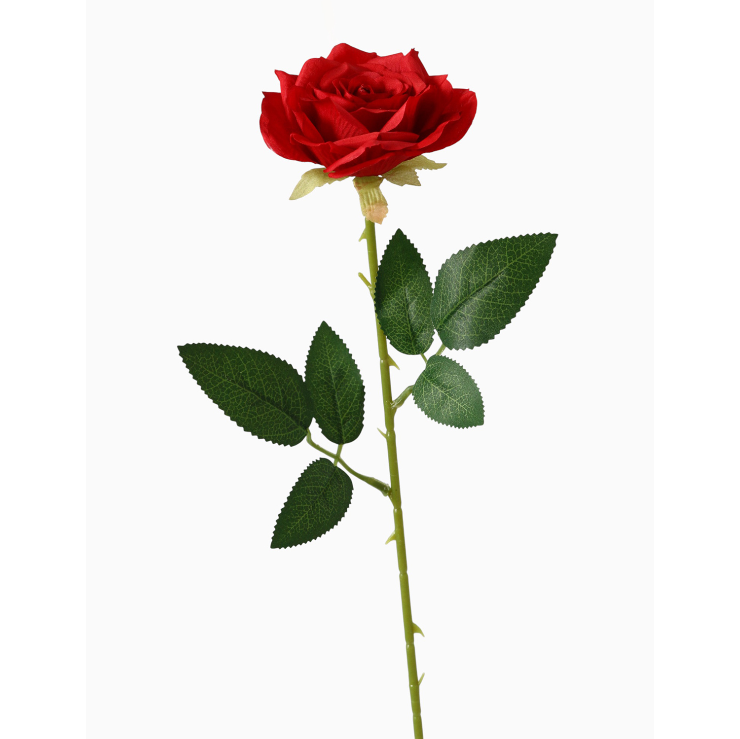 Цветы искусственные "Роза Гран При" 8х56 см, красный 9369537