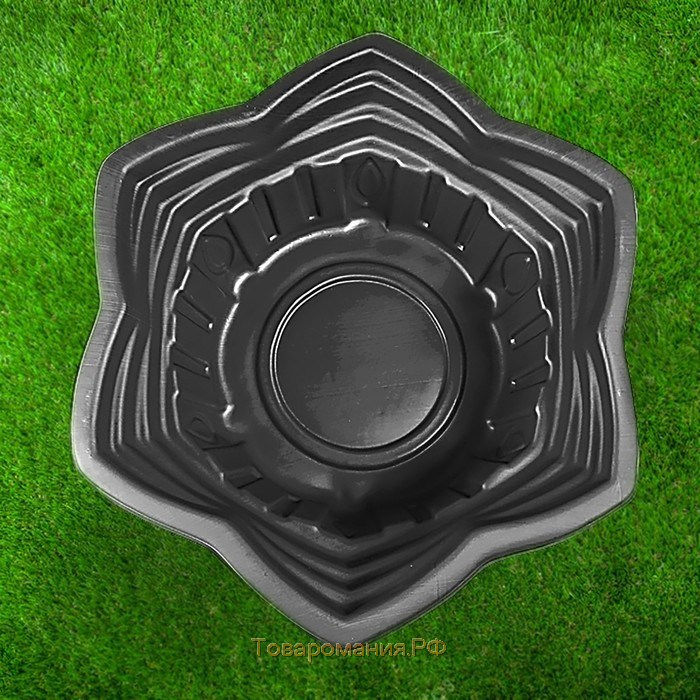 Пруд пластиковый "Звезда", 980х400 мм, черный