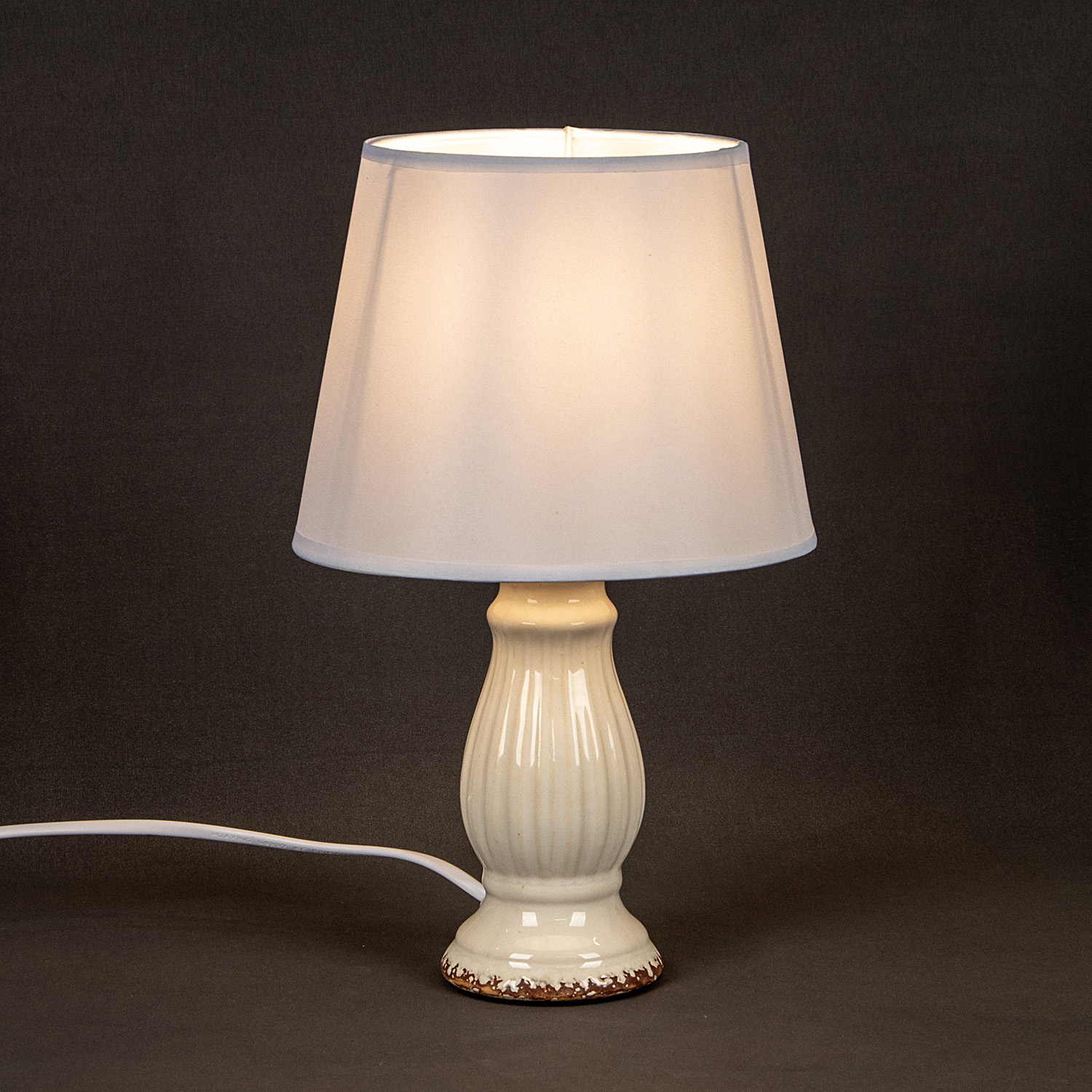 Лампа настольная 02016-0.7-01ZS Е14 40Вт (керамика+абажур) *1/36