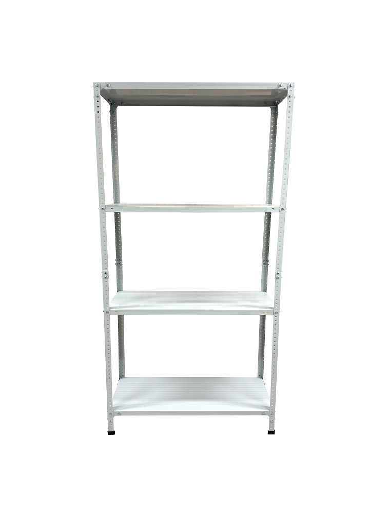 Стеллаж металл. "Steller" выс.1,95м, шир.1,0м, гл.0,4м, 4полки (мах нагр.на полку 100кг), Серый *1