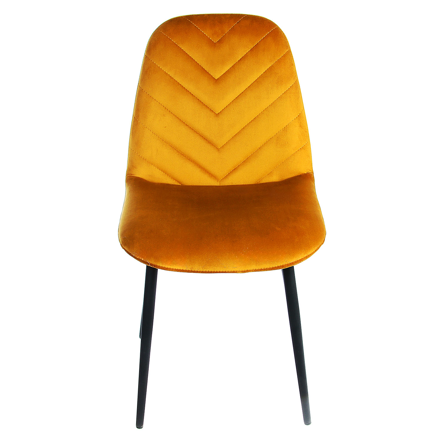 Стул FORPOST Малибу, 44х84х38 см, велюр, конфетти чай ти, оранжевый