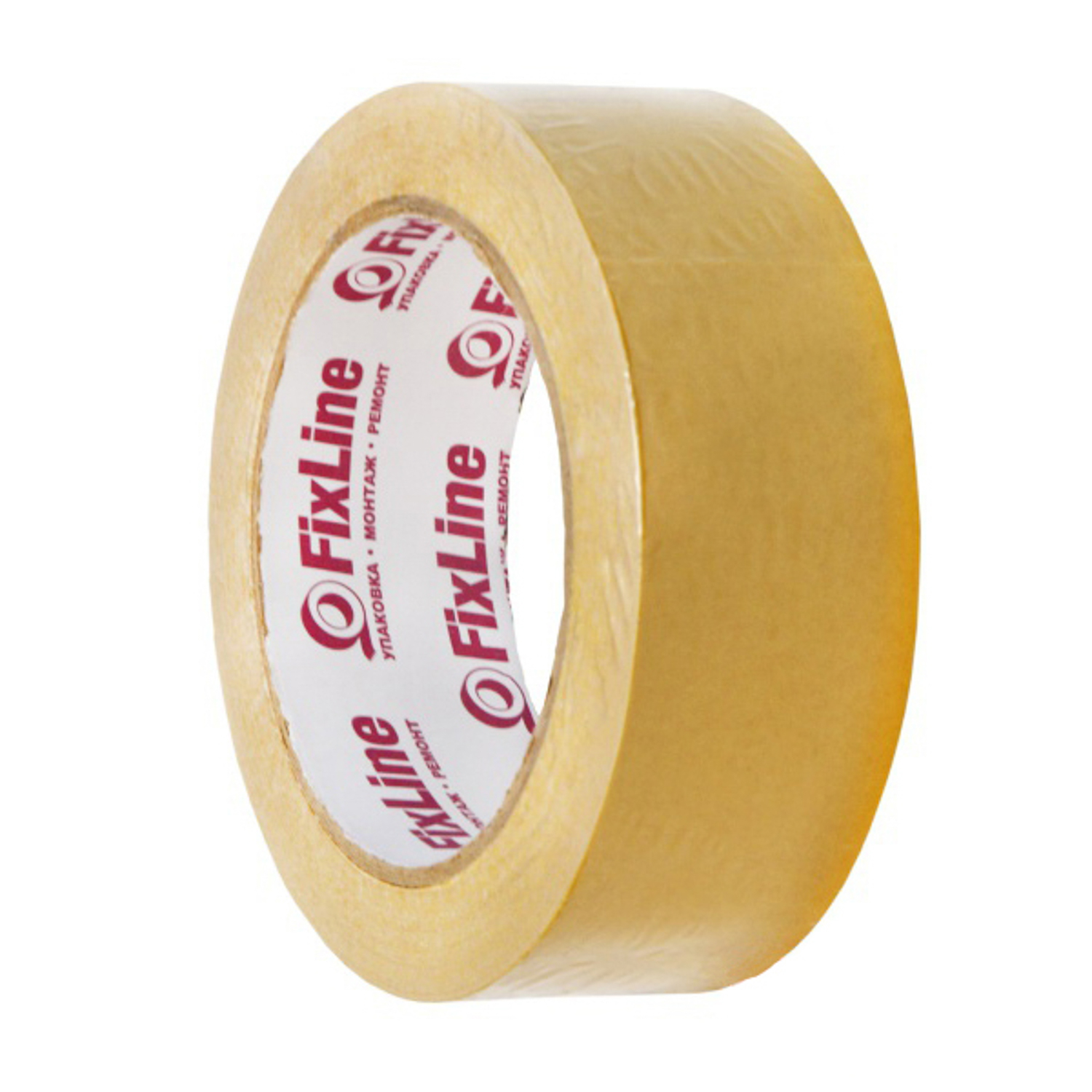 Лента клейкая двусторонняя на полипропилен. основе 36мм х25м "FixLine" *1/48