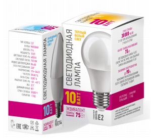 Лампа светодиодная 10W Е27 груша 6,5К холодный A55 ОНЛАЙТ PROMO 90117 *10/100