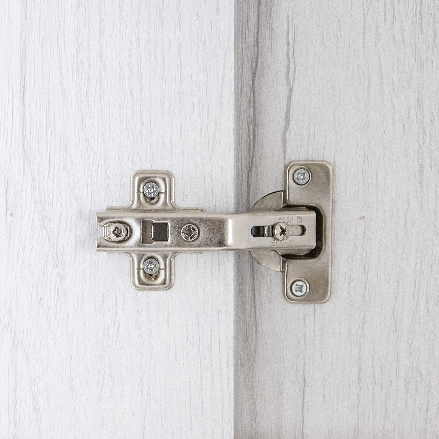 Шкаф навесной угловой 600х600 мм BROZEX-WOOD Camellia, с двумя дверцами, серый / юта