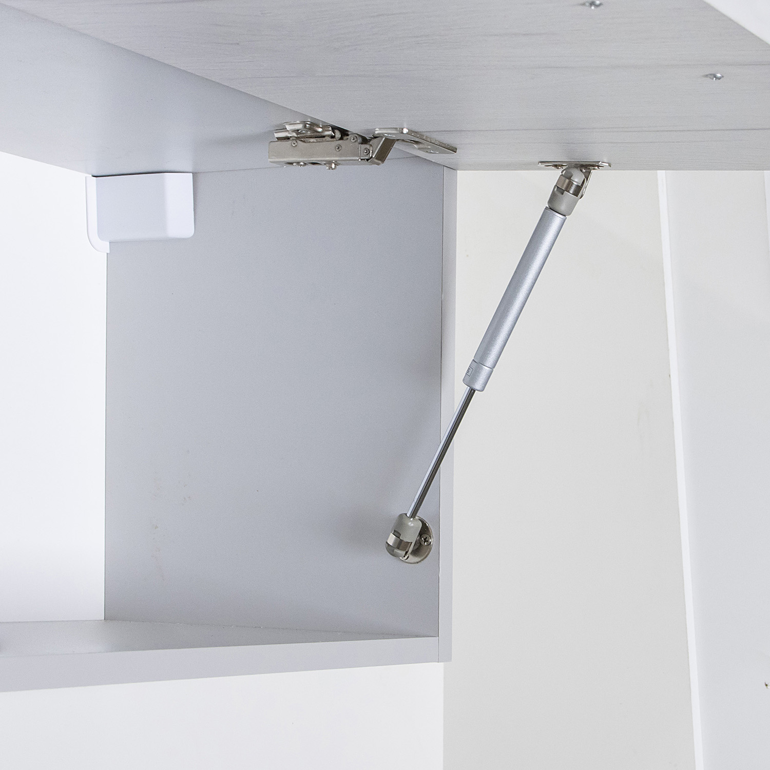 Шкаф навесной 600х338х290 мм BROZEX-WOOD Camellia, для вытяжки, с дверцей, серый / юта