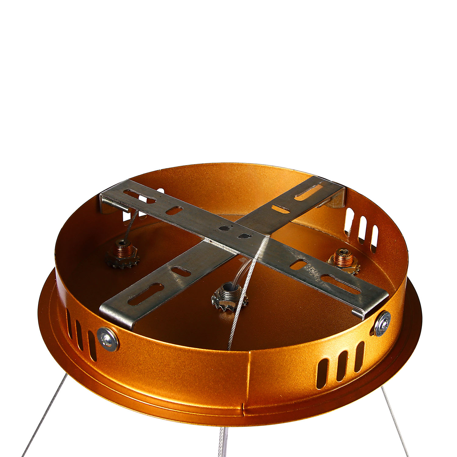 Светильник подвесной светодиодный 9212/100W gold 580 мм 3 реж., пульт S=25м2  VERNER LIGHTING *1