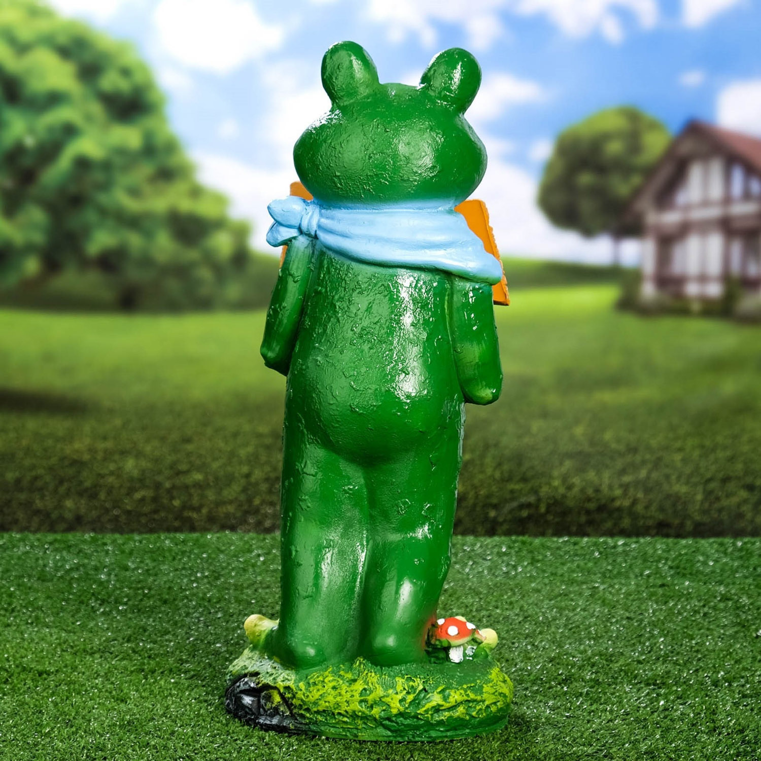 Садовая фигура "Лягушка с табличкой "Моя Дача" 42см   3624678