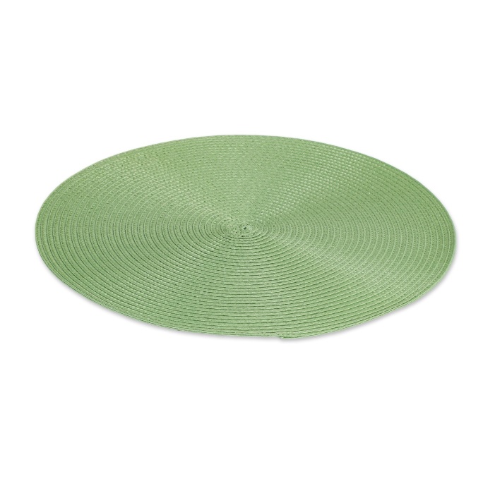 яяяСалфетка сервировочная "мат" полипроп. круглая d38см "Meadow" зел. арт.DM98110 "Domenik" *1/12/24