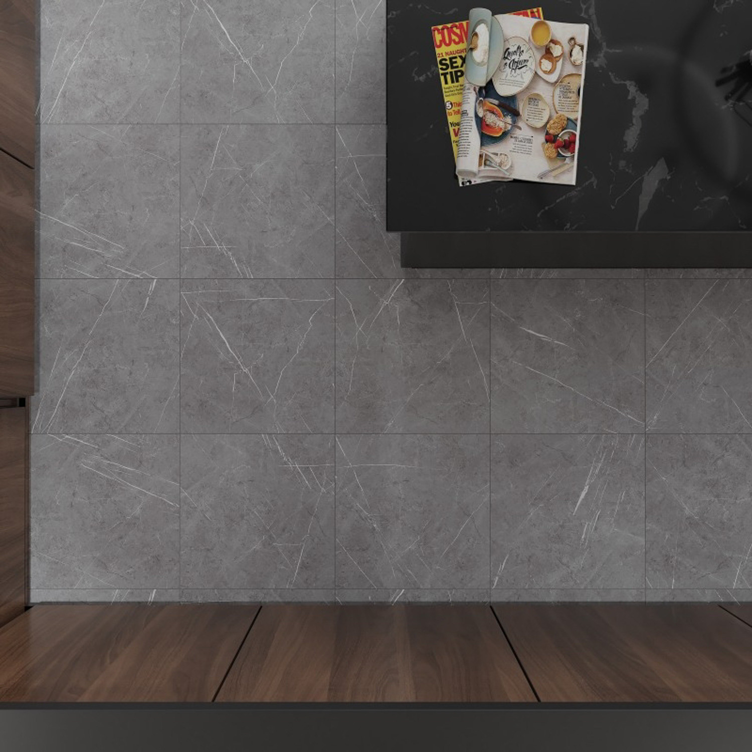 Керамогранит 1.58 м² Cersanit Oriental A16004, 420x420x8 мм, серый