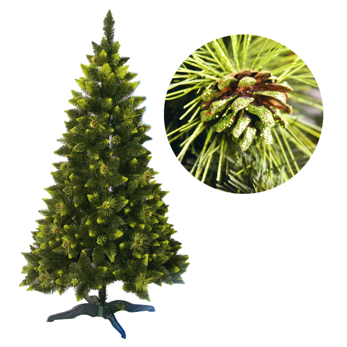 Елка искусственная Елки от Мишки «Элитная», 150 см, ПВХ, зеленый с инеем