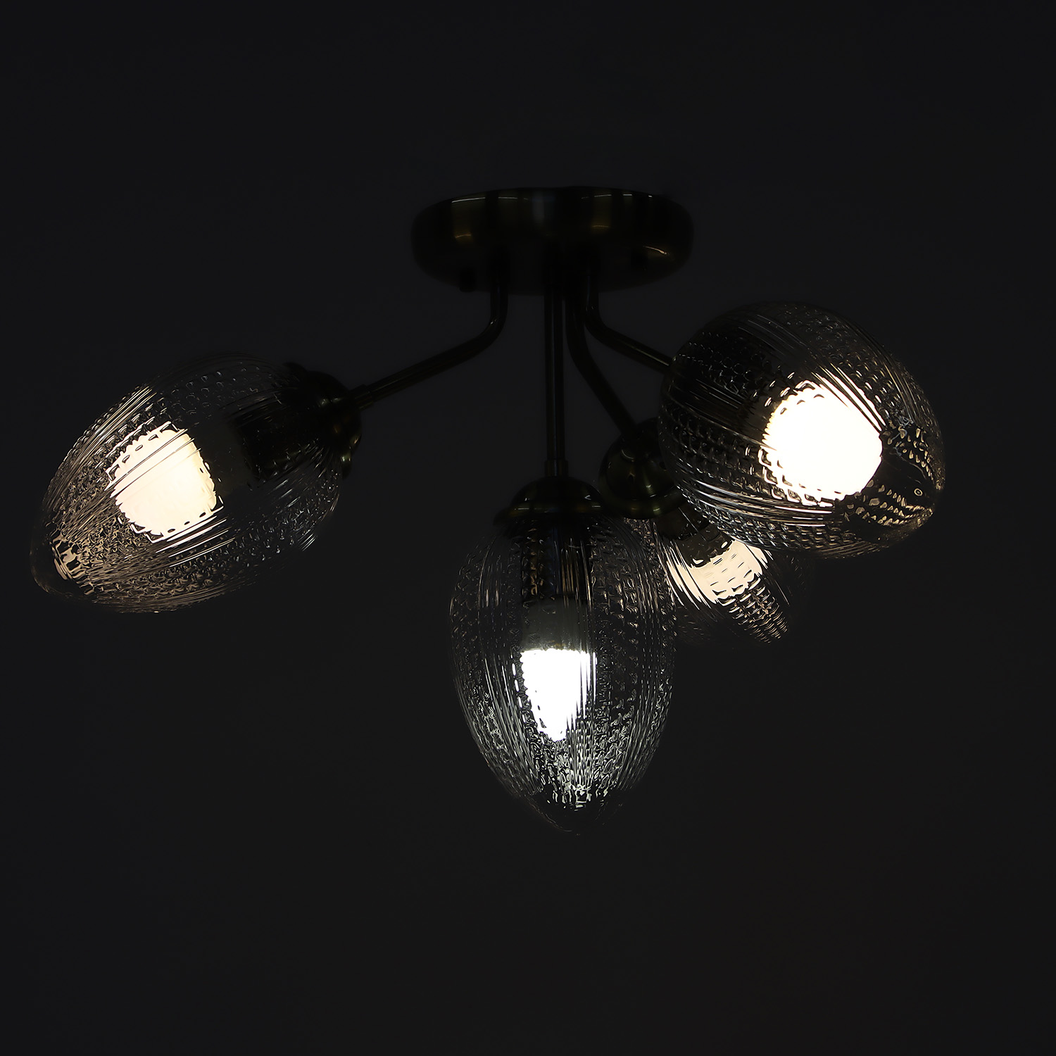 Люстра N5121/4 АВ Е27 4*40Вт ( h=325; d=560) VERNER LIGHTING *1