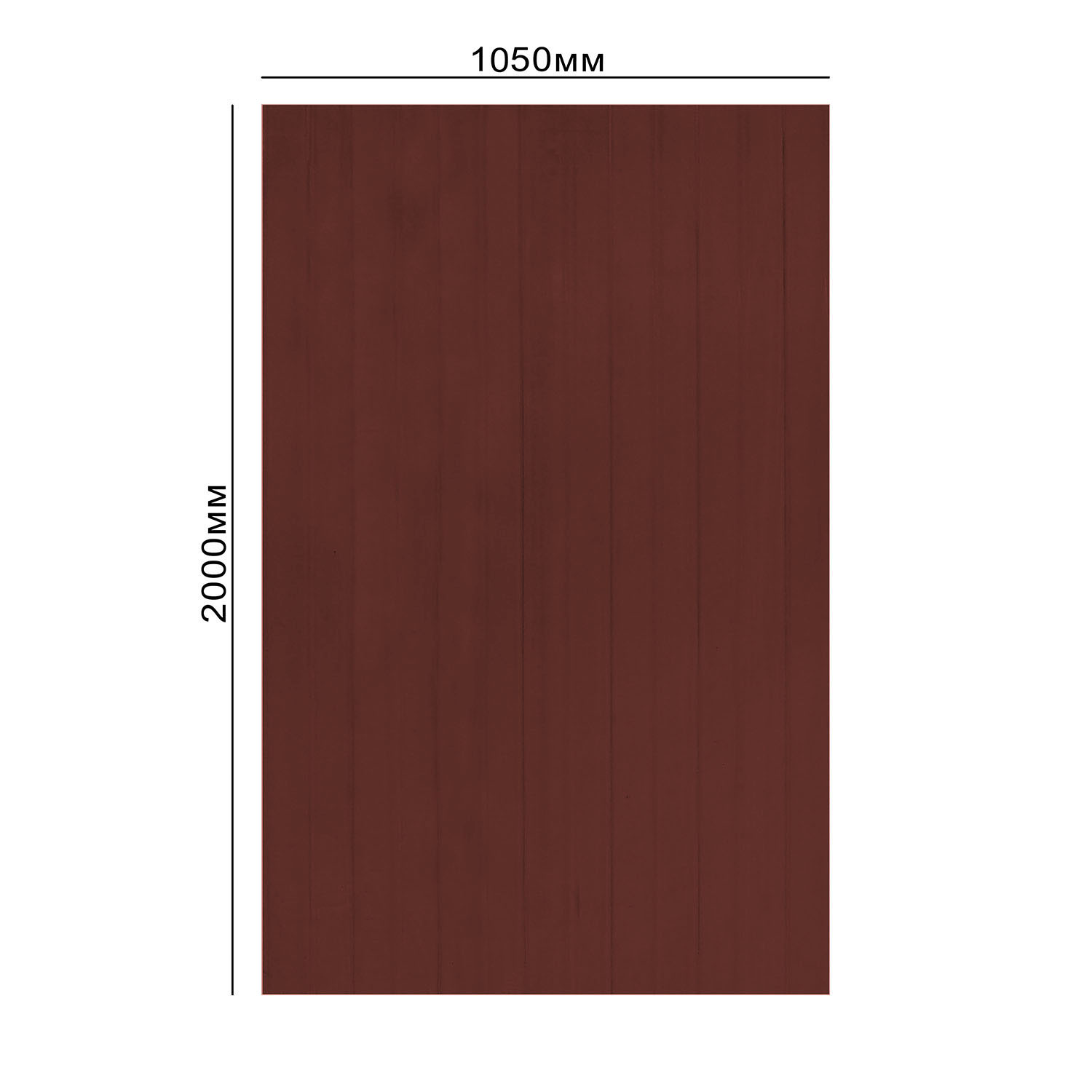 Поликарбонат 0.8 мм профилированный С-8-У стандарт, 1.05х2 м, бронзовый