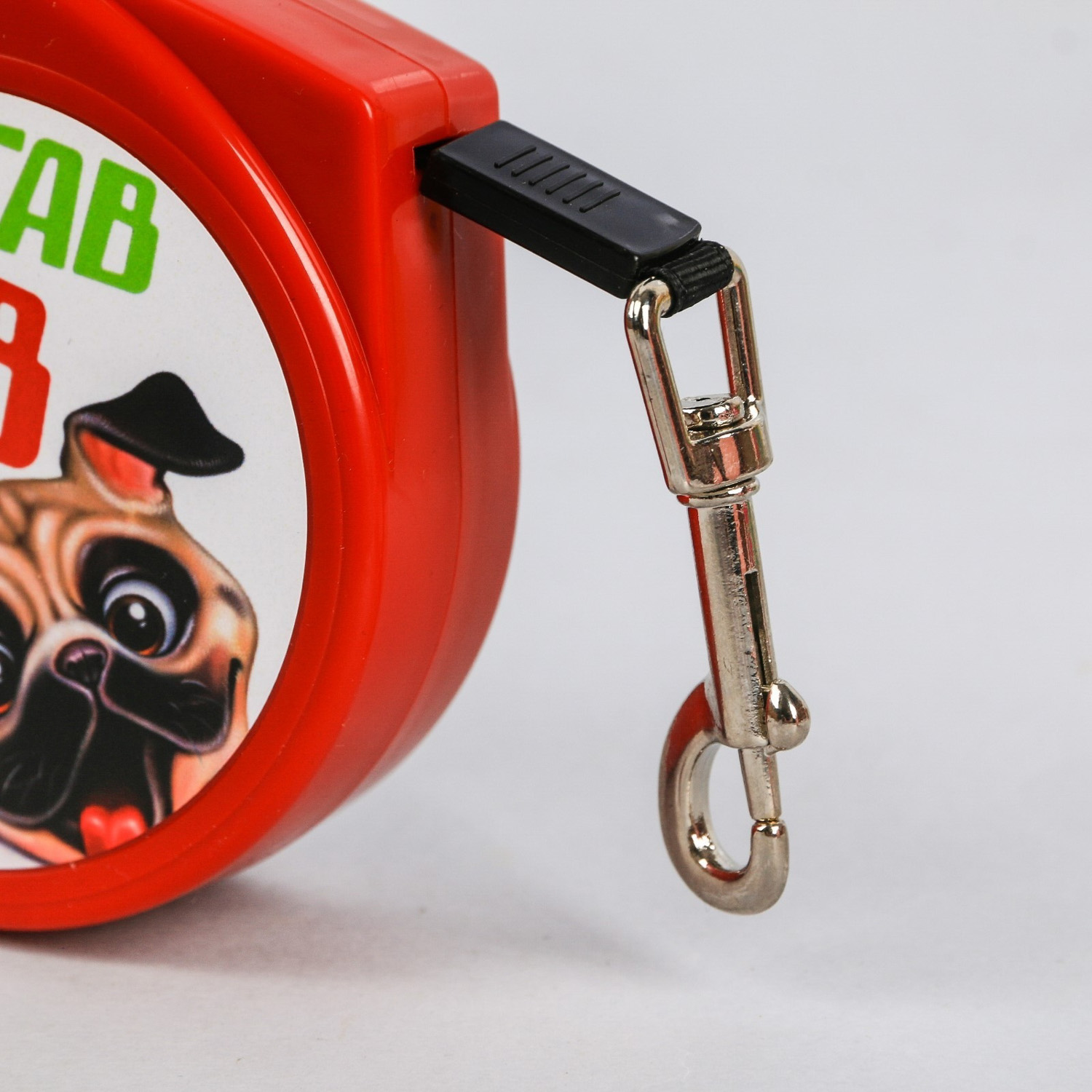 Рулетка "Гав гав", 3 м, вес животного до 12 кг, красная   4077212