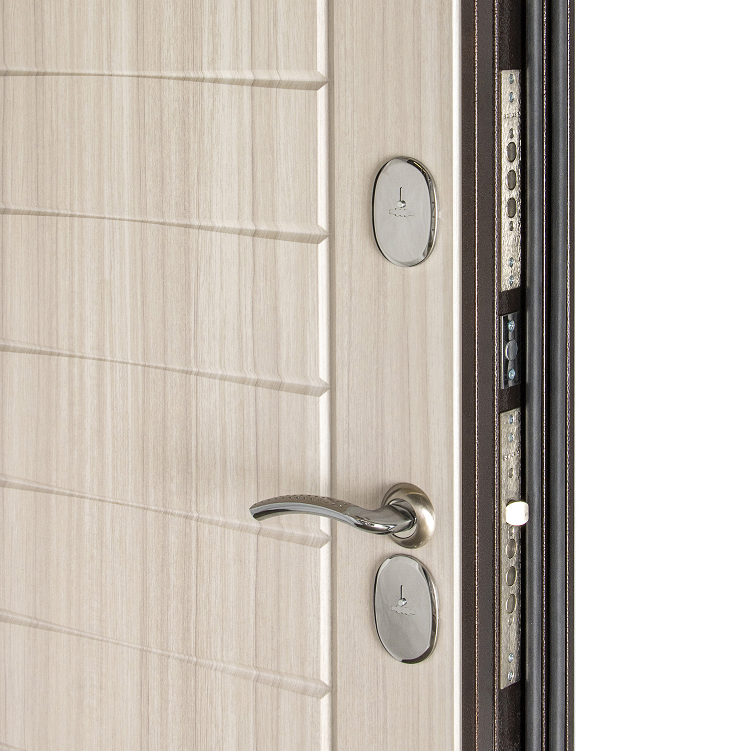 Дверь входная 2050х860х100 мм Дверной континент Комфорт 2, правая, медный антик/сандал светлый